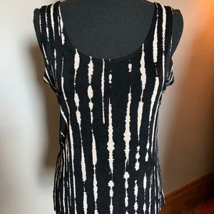 Chico's Travelers - Black and White Tank (Chico's Size 1)